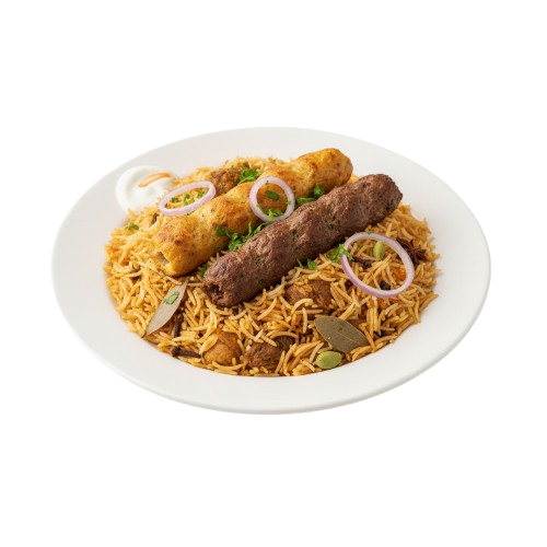 Biryani with Kebab