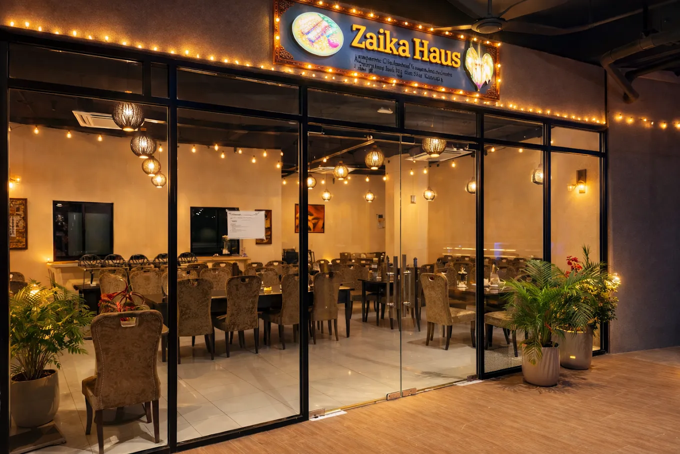 Zaika Haus dining space